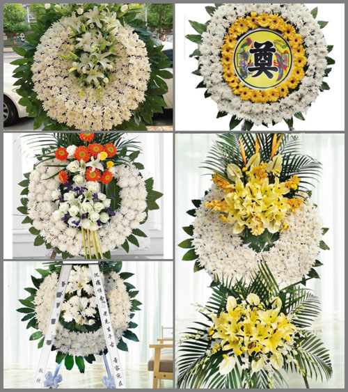湖南常德石门县三圣乡百红村花圈速递
